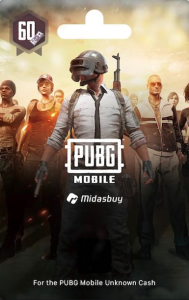 PUBG Mobile 60 UC game currency on official website