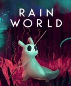 Rain World game cover for Steam platform, a survival adventure in a dynamic ecosystem