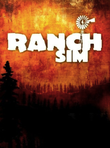 Ranch Simulator game cover on Steam platform, featuring farm life simulation