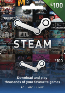 Steam Gift Card 101 GBP (UK) for Steam platform, perfect for gamers worldwide.