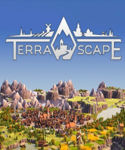 TerraScape game cover available on Steam, a city-building strategy game by Bitfall Studios.