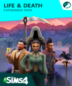 The Sims 4: Life and Death DLC gameplay screenshot on EA App