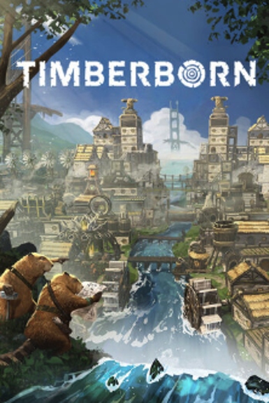 Timberborn game cover on Steam, a city-building strategy with beavers in Early Access.