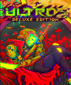 Ultros (Deluxe Edition) game cover for Steam platform, featuring vibrant artwork by El Huervo.