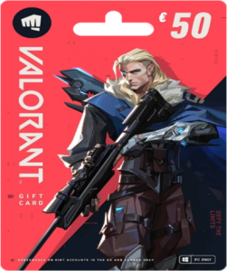VALORANT Gift Card 50 EUR (EU) available on the official website, perfect for fans of Riot Games' shooter.