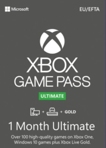 Xbox Game Pass Ultimate 1 Month subscription for Xbox Live in Canada